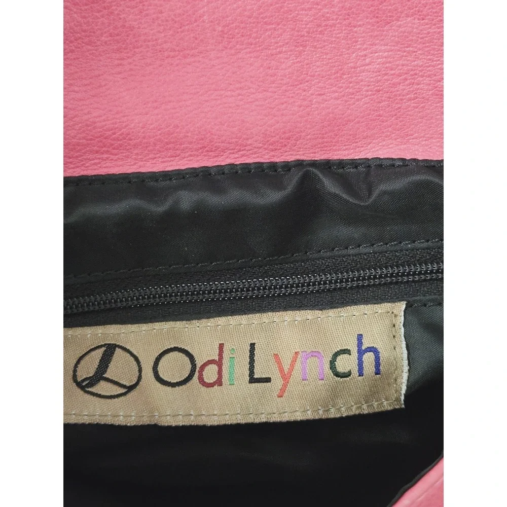 OdiLynch Vintage Dublin Red Leather Wristlet‎ Bag
